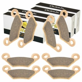Caltric 4 Front Rear Brake Pad for John Deere Xuv Gator 620I Gas / Xuv Gator 850D Diesel