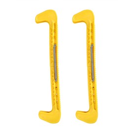 Top Notch Hard Skate Guards, Colorful Scented Designs Supergard Ice Skating Deluxe Figure Blade Covers Equipment with Adjustable Buckle Can Be Trimmed to Fit Versatile Protectors(Yellow)