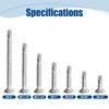 ANCHOREASE #8×2″ Sheet Metal Screws 100Pcs, 410 Stainless Steel Self