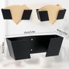 TAIANJI Wall-Mounted Coffee Filter Holder, Iron Cone Paper Rack, Black