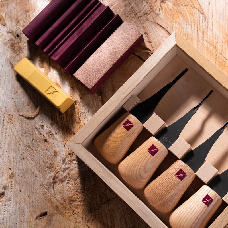 FLEXCUT Carving Tools, Micro Palm Craving Set, Set of 4