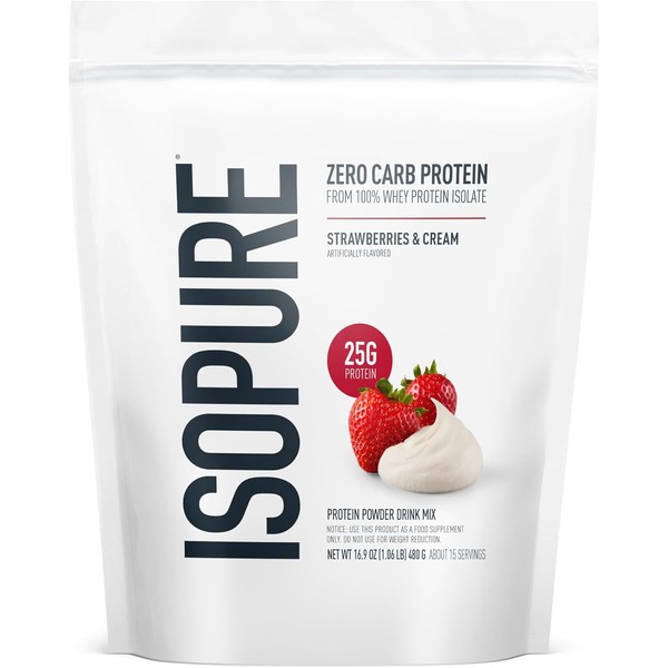 Natures Best Low Carb Isopure Fresa, 454 gr