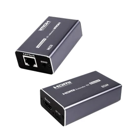 Zecamin HDMI Extender 4K, su Ethernet CAT5 CAT6 CAT7, estende fino a 65 metri (213 piedi), trasmettitore e ricevitore HDMI 4K@30Hz 1080P@60Hz Full HD con funzione EDID.