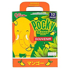 Pocky Mango Biscuit Stick Snack Coated Flavour Delicious Tropical Fruit - Pack of 10 / SOUVENIR PACKAGE