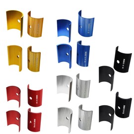 Pirhosigma Bike Handlebar Stem Shim Adapter Sheet Conversion Spacer Cycling Aluminum Alloy Accessories 25. 4 to 31. 8 + 31.8 to 35mm 5 Colors 10 Pair Black Red Gold Silver Blue