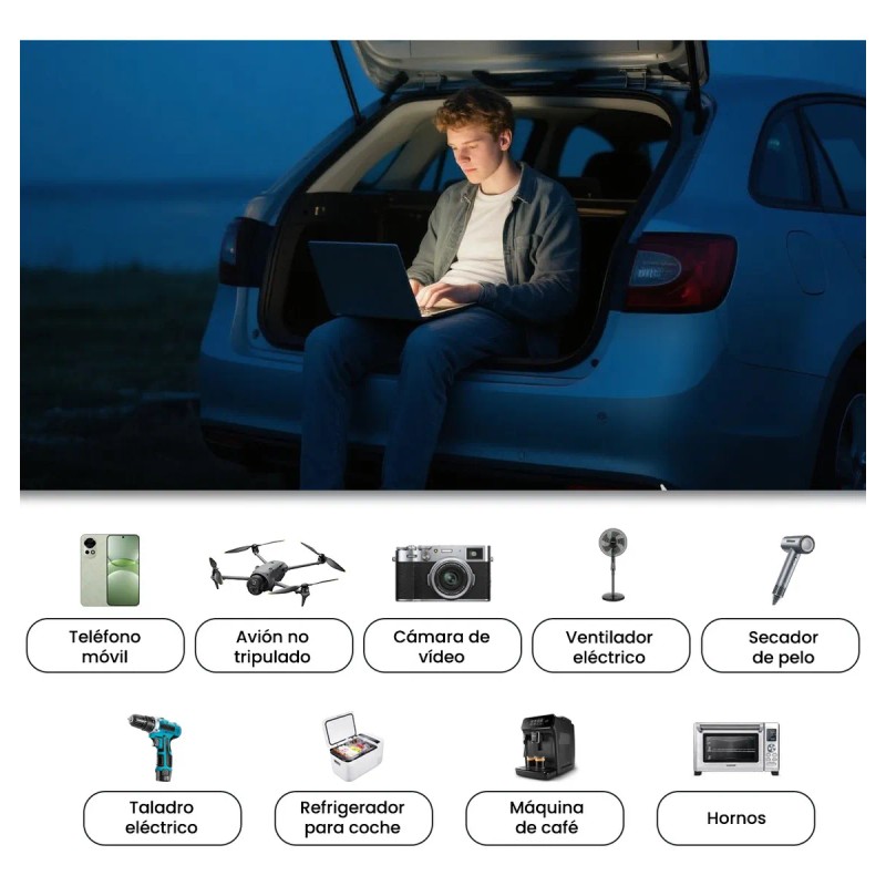 Inversor De Corriente Para Coche Hzero 4000w Convertidor Voltaje Transformador