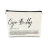 Gym Buddy Definition Small Makeup Bag, Beige Best Gifts for