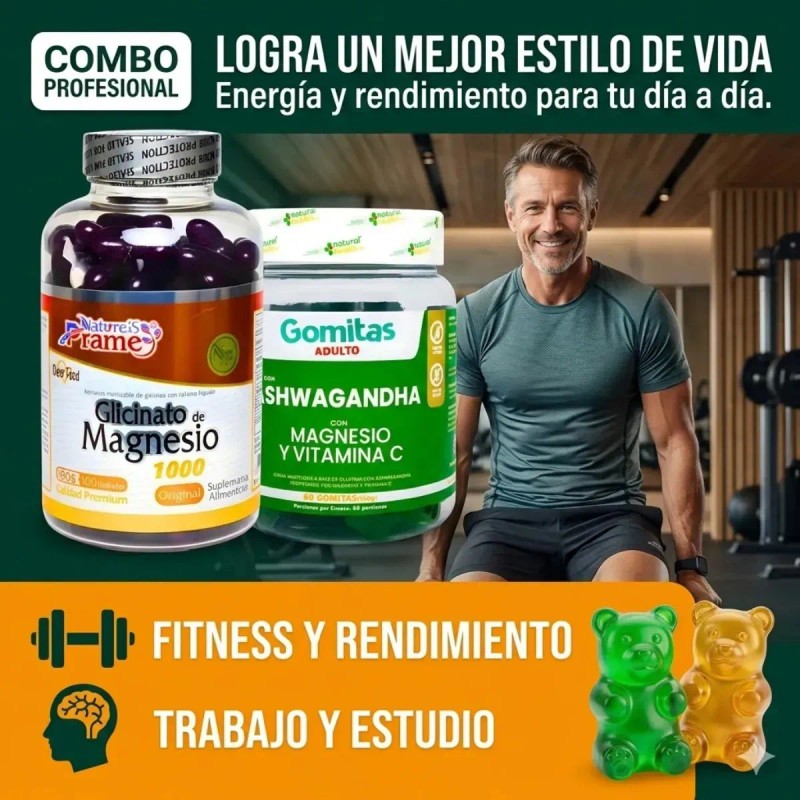 Glicinato Magnesio 240 Cápsulas Snatural Lactosa Libre Gluten