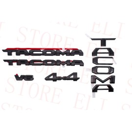 Toyota OEM 4PCS KIT BLACKOUT OVERLAY OEM EMBLEM BADGE Fit For 2016-2023 TOYOTA TACOMA V6