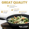 Evaco Cast Aluminum Non-Stick Omelet Pan 9.5" ES024-BIH, Induction Ready,