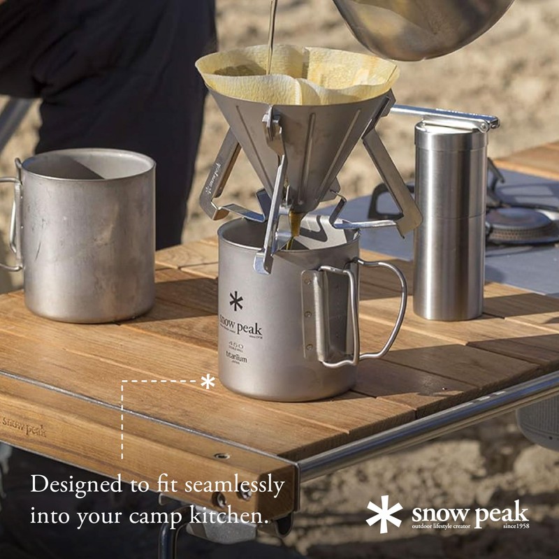 Snow Peak MG053 Titanium Double Mug, 15.2 fl oz (450