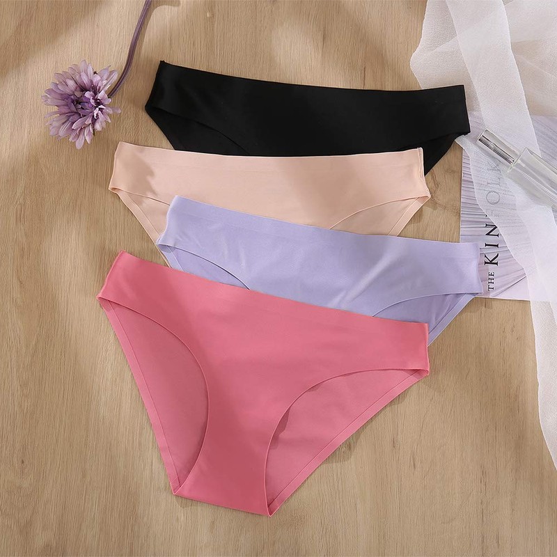 FINETOO 6 Pack Women’s Seamless Hipster Underwear No Show Panties