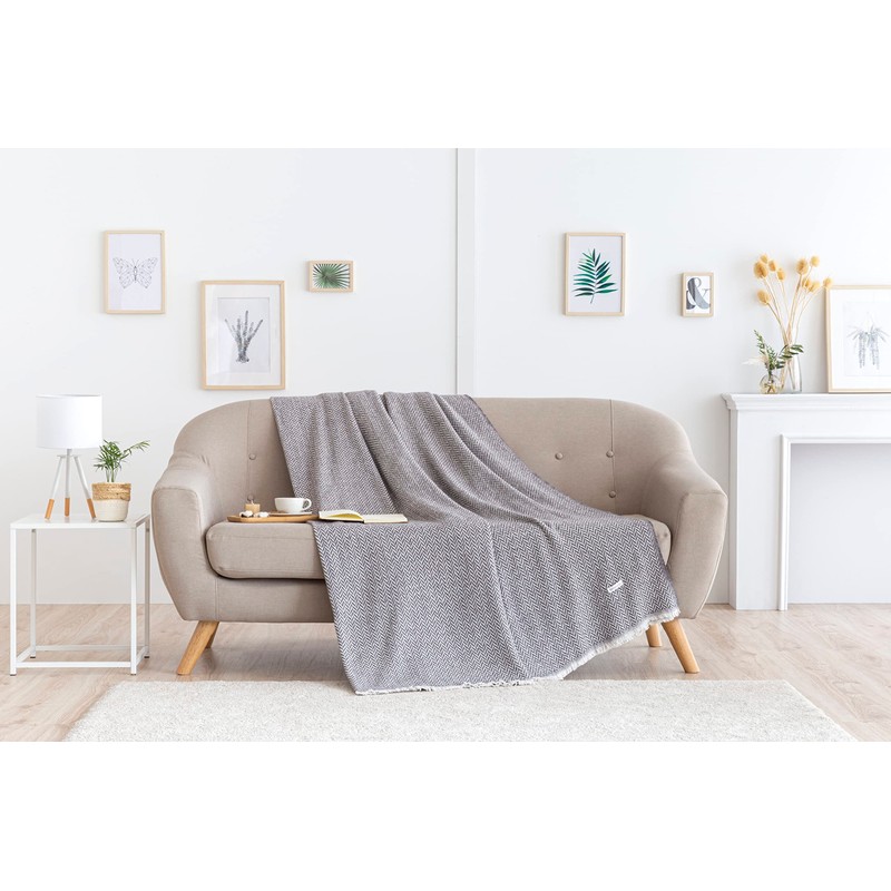 Todocama - Cotton Throw Extra Soft Four Seasons Multipurpose Bedspread