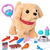 Fegalop Peluche Electrónico, Juguete de Perros Que Camina, Ladra, Mueve