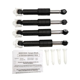 WH01X20826 Washer Shock Absorber Kit Fit for GE Washer Damper Shock Replacement for WH01X10343 AP4265856 WH01X10385 WH01X10425 AH1482318 EA1482318 WH01X10260 PS1482318 - with 4 Shocks and 4 Pins