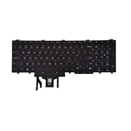 Replacement Keyboard for Dell Latitude 5500 5501 5510 5511, Precision 3540 3541 Series Laptop with Backlit with Pointer US Layout P/N: 0MMH7V NSK-EX0BC PK132FA1B00