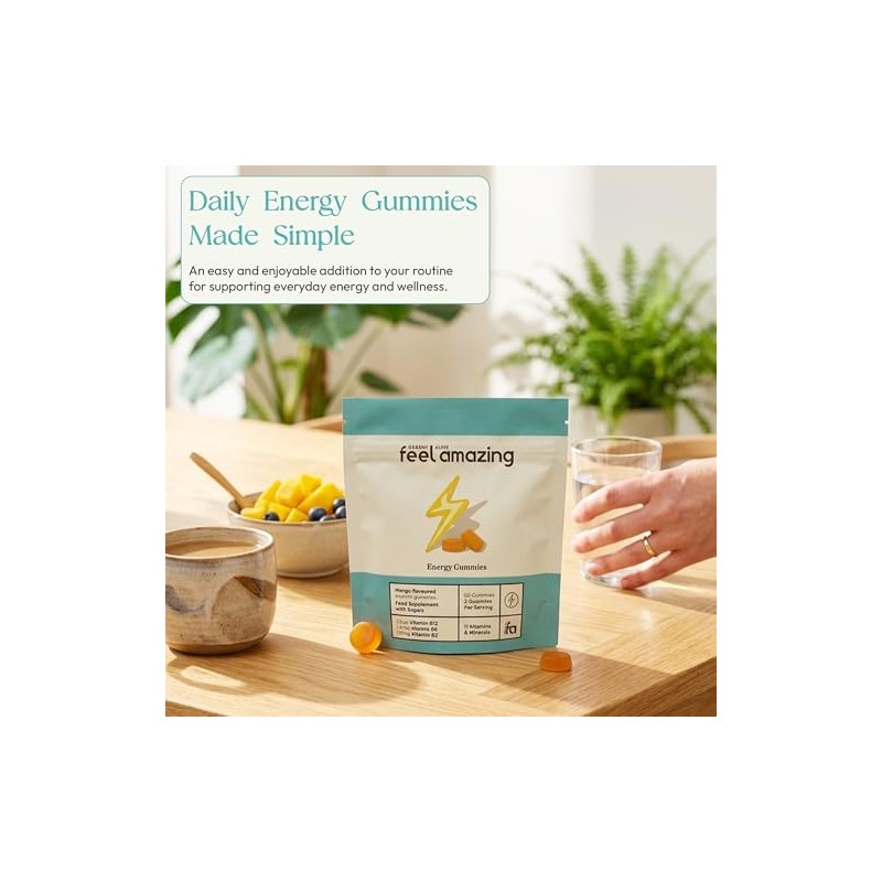 Feel Amazing Energy Complex Gummies - B Vitamins, Vitamin C