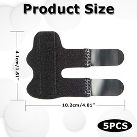 Hongoen 5 Stück Fingerschienen,Fingerglätter Finger Schiene Stabilisator,Fingerschiene Kleiner Finger,Fingerschiene Ringfinger,Fingerschiene Mittelfinger,für Gebrochene, Verstauchte, Arthritis