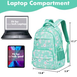 CAMTOP Laptop Backpack 15.6 Inch College Middle School BookBag Travel Backpacks Casual Daypacks