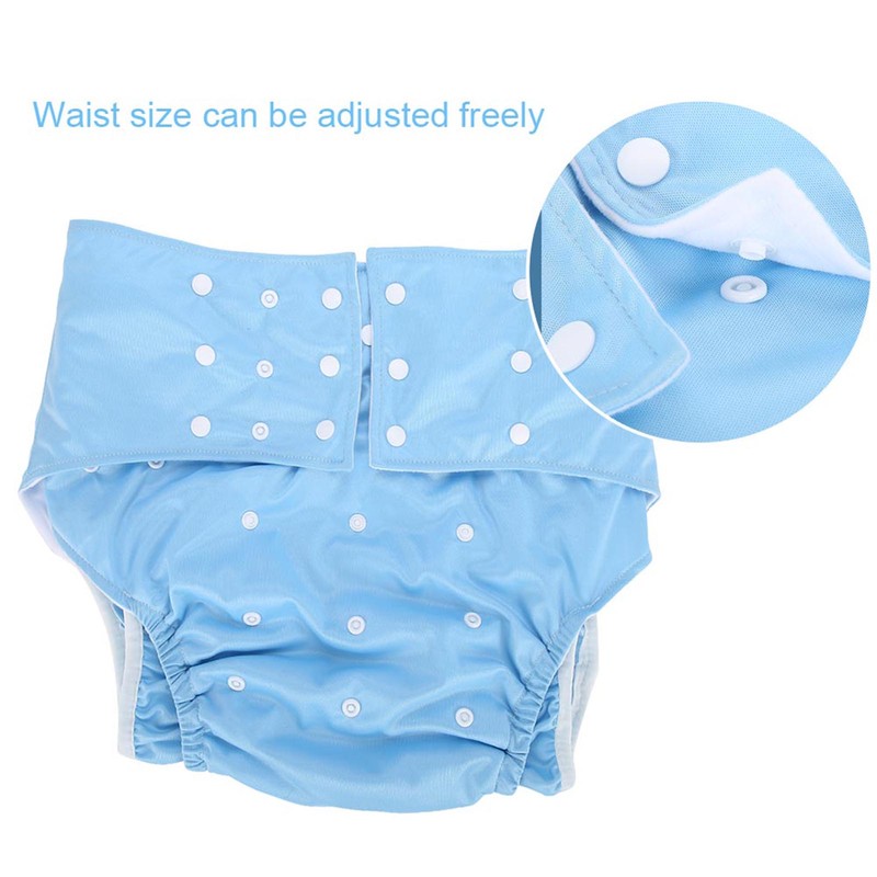 Washable Adult Pocket Nappy Cover Adjustable Reusable Diaper Cloth Light