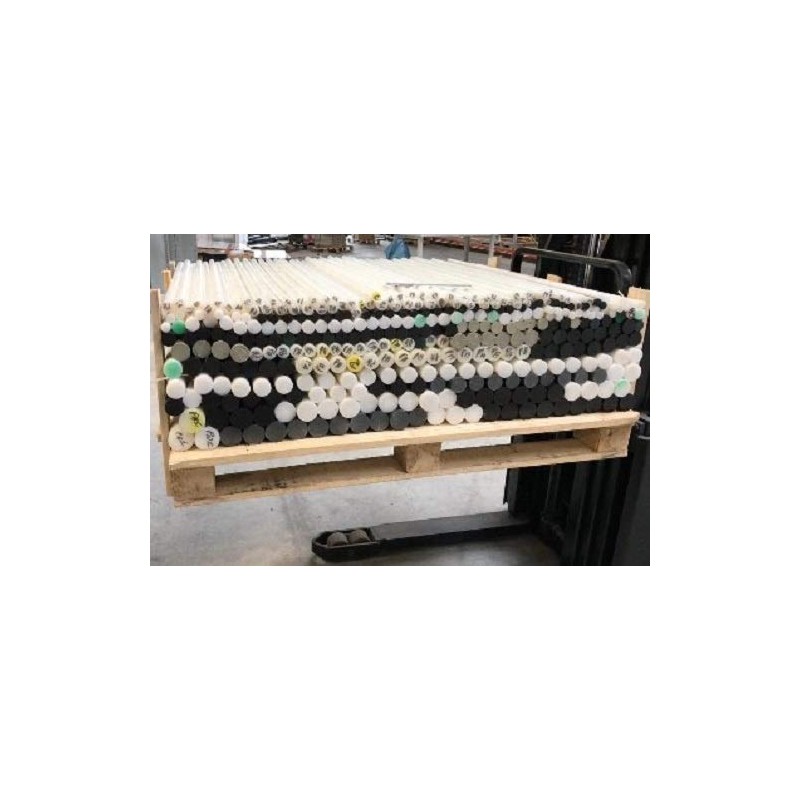 Round Pole Polyoxymethylene Polyoxymethylene Plastic Diameter 20 mm Length 250