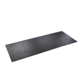 SuperMats High Density Commercial Grade Solid Equipment Mat 15GS Made in U.S.A. for Large Treadmills Ellipticals Rowing Machines Recumbent Bikes and Exercise Equipment (3-Feet x 7.5-Feet) (36 in x 90 in) (91.44 cm x 228.6 cm) , Black
