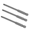 10Pcs 4mm Magnetic Screwdriver Bits Alloy Steel 1/4 Inch Hex