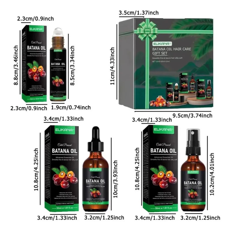 Set De Aceites Esenciales Para El Cabello Batana