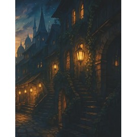 Time Sheet Log – Midnight Market: A peaceful daily log for tracking work hours, schedules, and tasks.