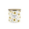 Purely Home Sunflowers Herbal Tea Storage Canister - White Floral