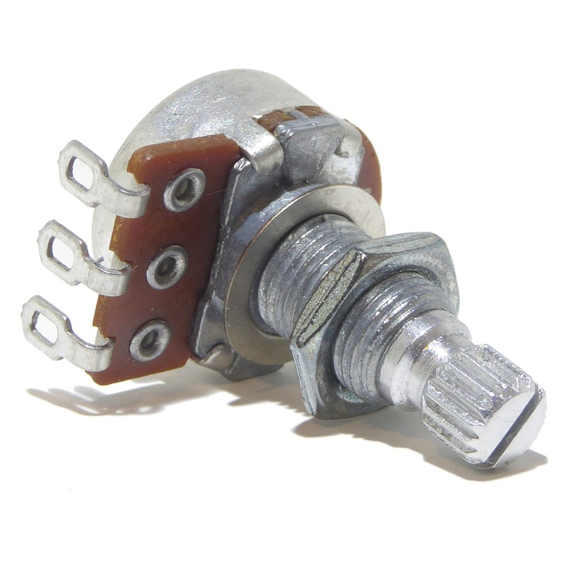 B250K linear guitar potentiometer 16mm diameter 18mm shaft tone volume