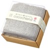 日繊商工 フェイスタオル『cocochiena』 洗うほどに膨らむタオル ココキューブⅡ グレー CE-1022