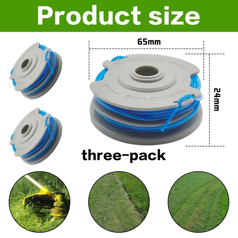 FUSHUI 3 Pack Replacement Spool, FL289 Strimmer Spool, Double Autofeed