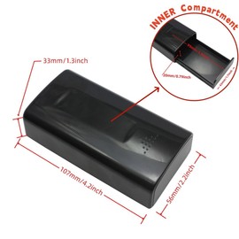 Magnetic Key Holder, Hide a Key Box, Strong Magnet, Hidden Under Car, No Lockout, Emergency, Secret Case, Home, Office, Truck, Spare Keys, Large,