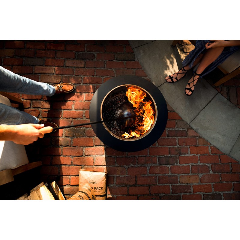 TIKI Brand Fire Pit Accessory Metal and Wood Fire Pit