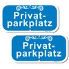 2 x Private Parking Sign - 12" x 6" -