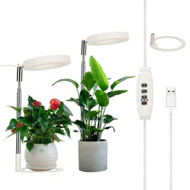 USB Plant Light Angel Ring with Timer Full Spectrum Sunlight Simulating