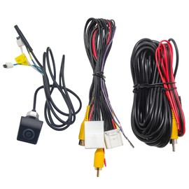 EWAY Rear View Backup Camera Kit for 2012-2014 Toyota Camry Corolla RAV4 Prius Avalon Aftermarket Reverse Camera to Factory Radio Display Selectable Guideline W/Backup Camera Harness