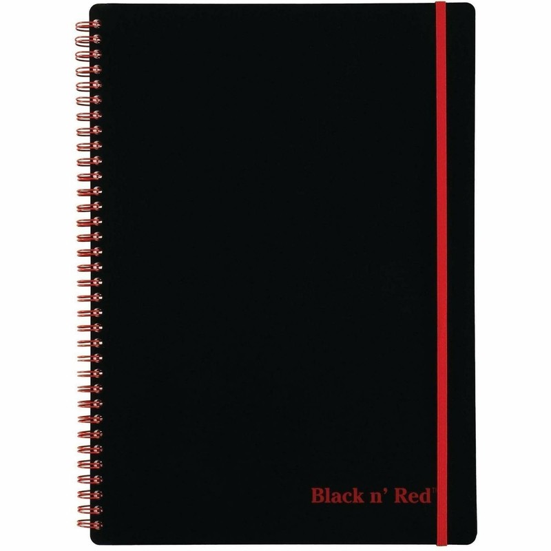 Black n' Red Notebook, Business Journal, 11-3/4" x 8-1/4", 70