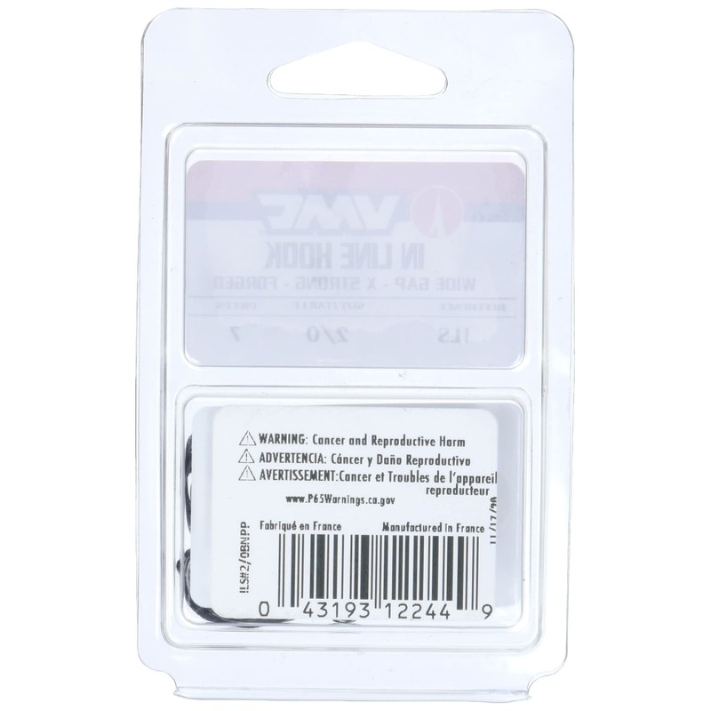 Inline Single Hook Black Nickel #2/0