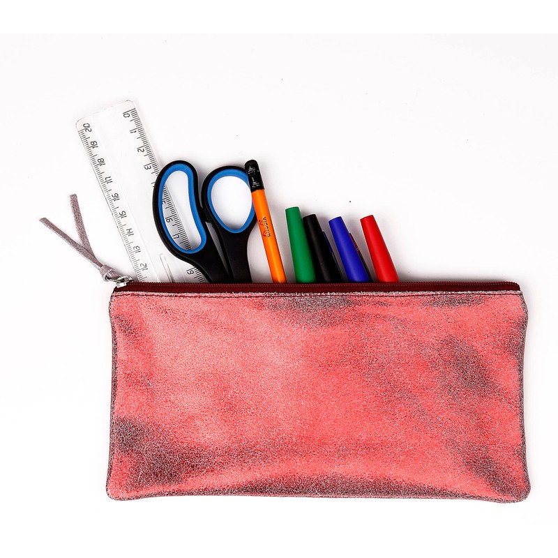 Clairefontaine Ruby 410069C Pencil Case Suede Flat 11 x 22