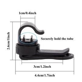 Magnetic Tube Clip Drinking Tube Clips Tactical Hydration System Holder for Hydration Tube for Camping Hiking Outdoor Water Bubble Hose Clip Removable Hydration Backpack Clamp Magnetic Hose Holder