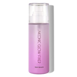 self beauty Glow Makeup Setting Spray | Hydrating + Illuminating Makeup Setting Spray | Dewy Finish | Long-Lasting Makeup Fixing | Microfine Mist Spray | 3.38fl.oz, 100ml