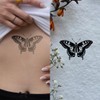 Inkster Tattoo Butterfly Blackwork | Improved Quality | Skin-Friendly &