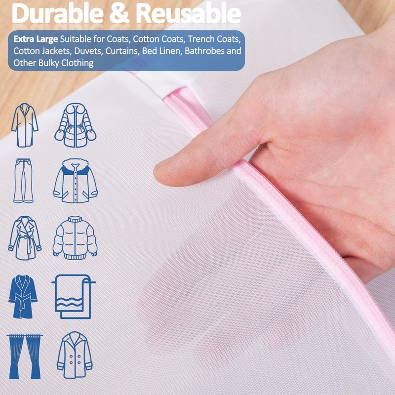 Pack of 2 Laundry Net Large, Oversized Laundry Bag 60