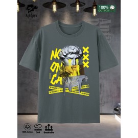 Essential Basic Mens Tee 2025 Collection Oversized Fit 100% Cotton 5 Colors US StockColor: Gray, Size: Xl