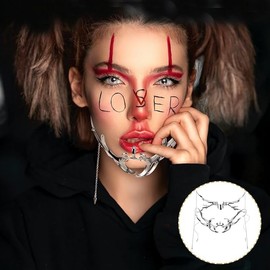 2Pcs Punk Masquerade Mask for Men Women Night Club Party Prom Metal Mask Liquid Irregular Fluid Face Accessories (Silvery, One size)