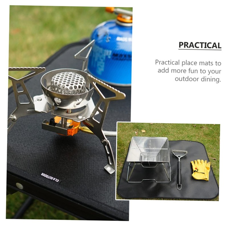 BESPORTBLE Portable Fireproof Blanket BBQ Heat Mat Outdoor Mats Insulation