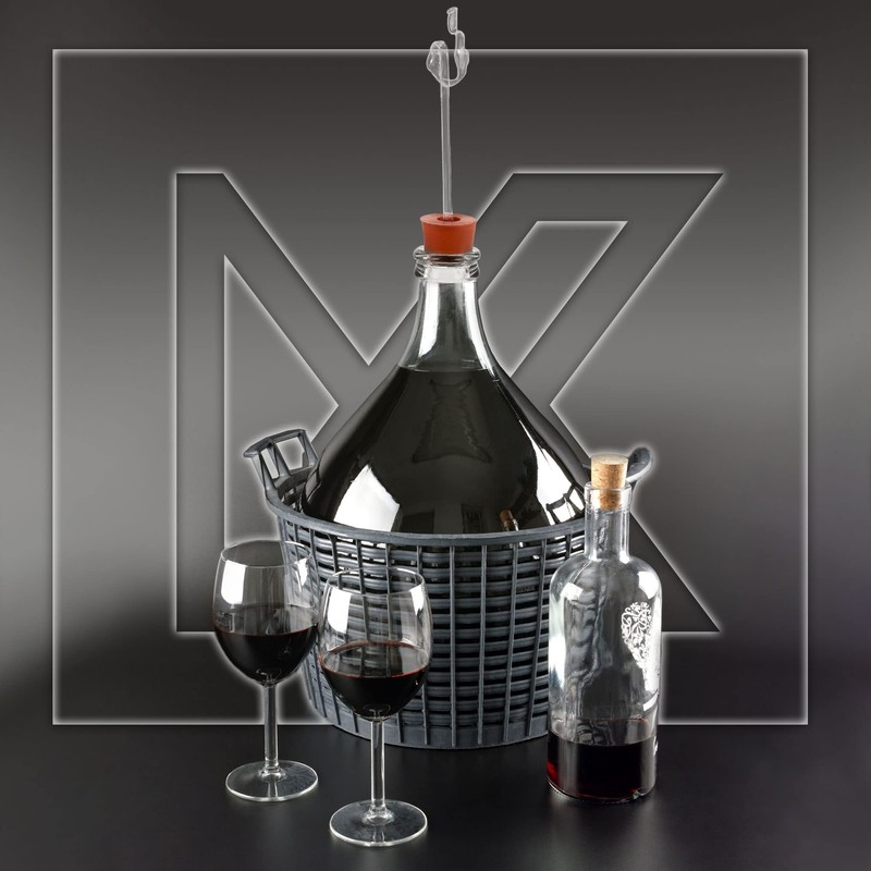 KADAX Rubber Stopper, Cork with Hole for Fermentation Tubes, Rubber