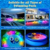 Yichuke Solar Pool Lights, Pool Lights, 10-Color 4-Mode Light Sensing